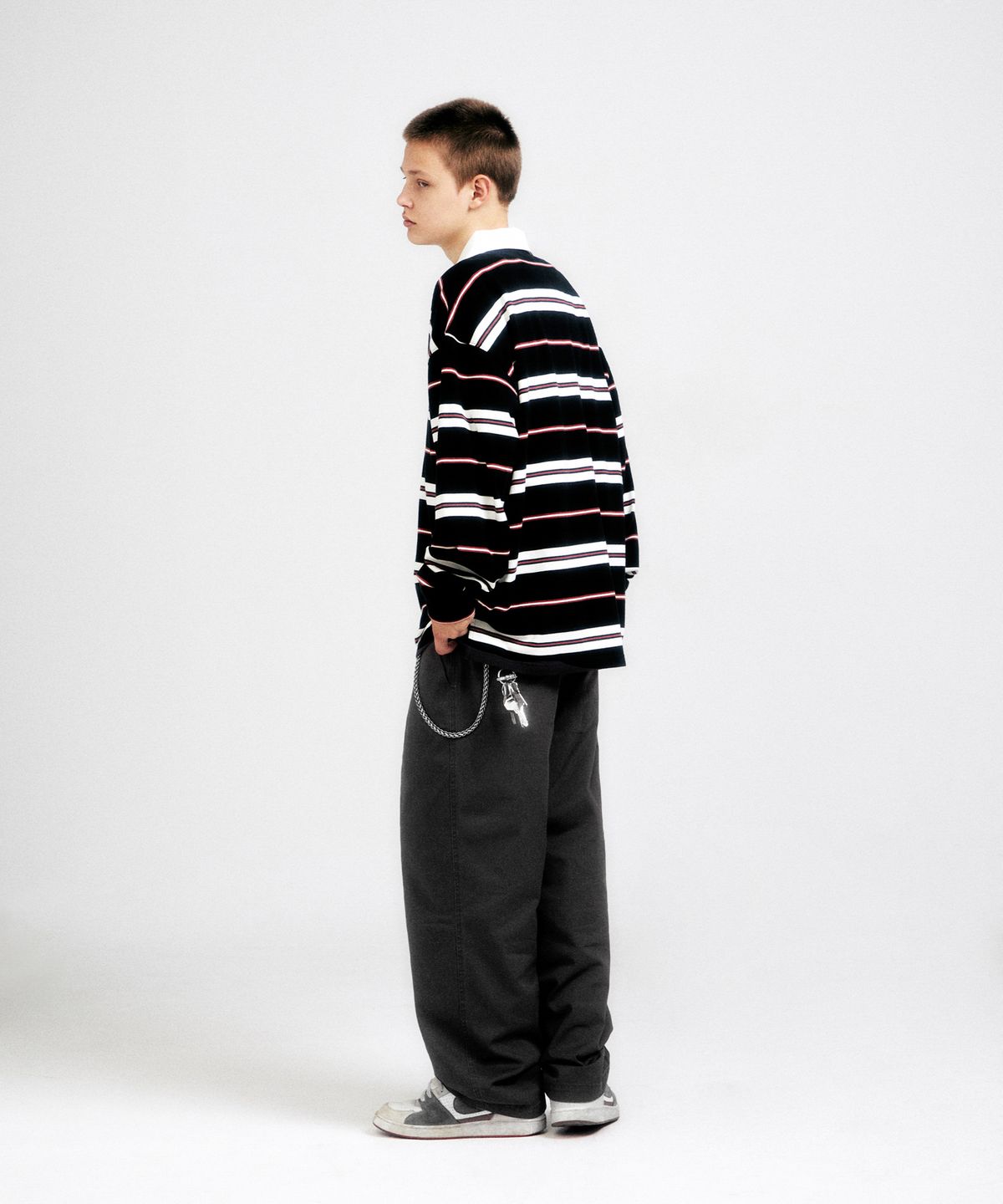 피도디도(FIDO DIDO) FD Cotton Pants Charcoal