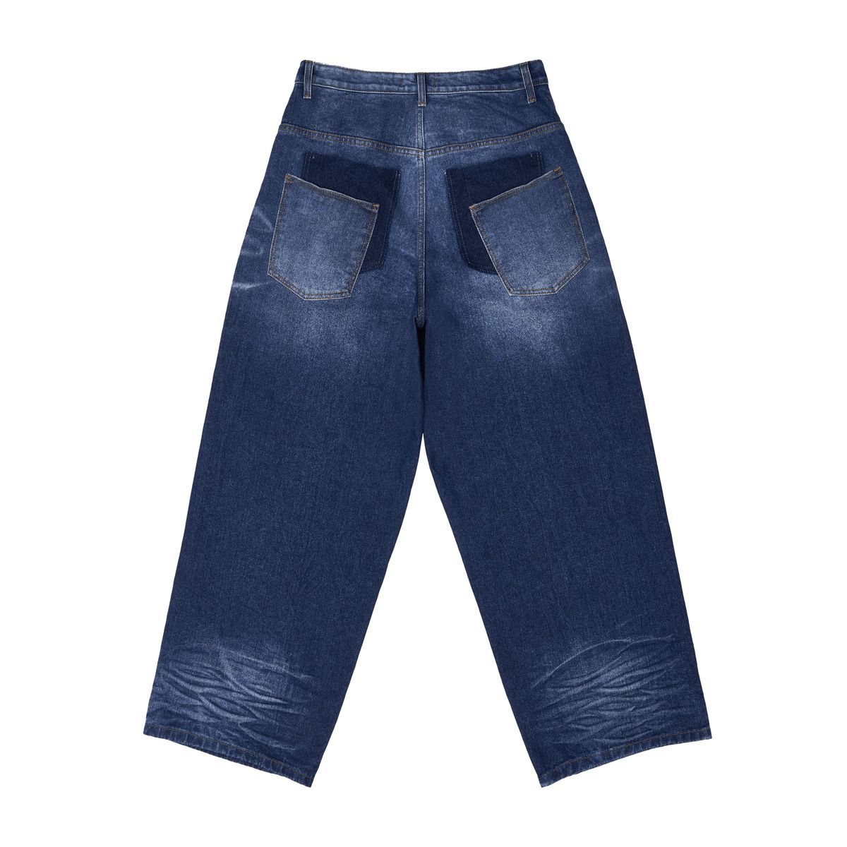 노쿨러스(NOSCOULEURS) OLD FADED WIDE DENIM INDIGO