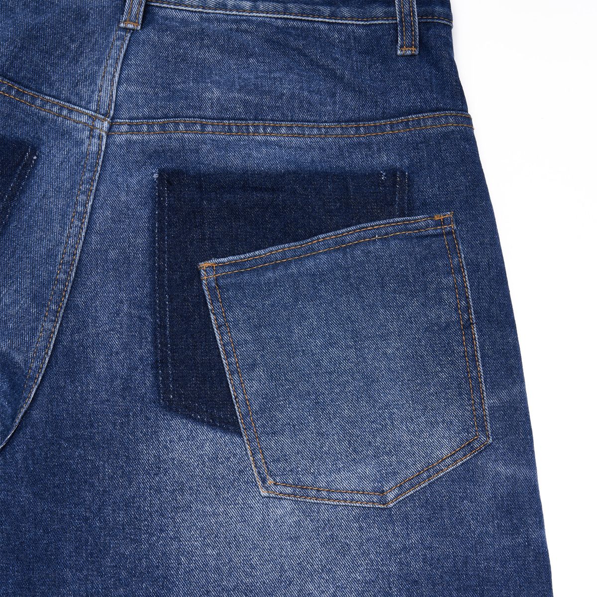 노쿨러스(NOSCOULEURS) OLD FADED WIDE DENIM INDIGO