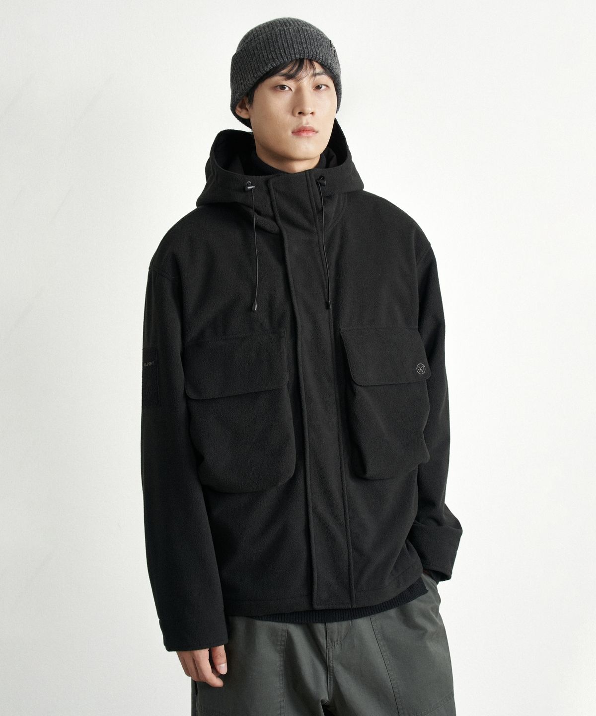 힐리먼트(HELEMENT) 퍼펙트 방풍 플리스 자켓 (BLACK)