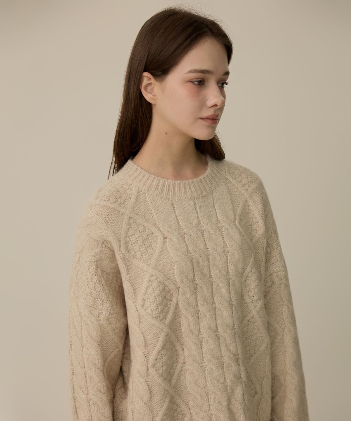 엘리오티(ELLIOTI) Fisherman Crewneck Sweater_2Color