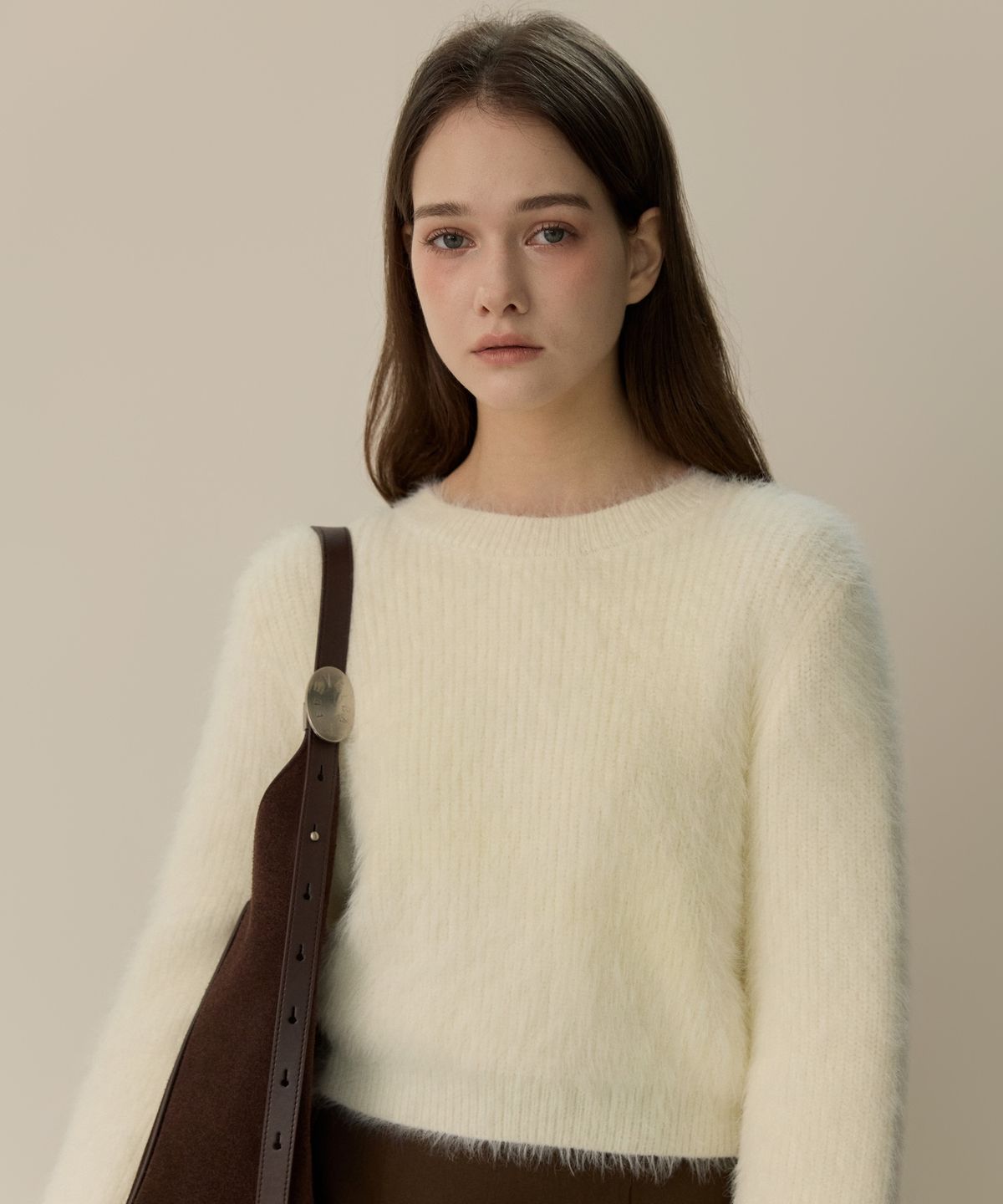 엘리오티(ELLIOTI) Fur Crewneck Sweater_2Color