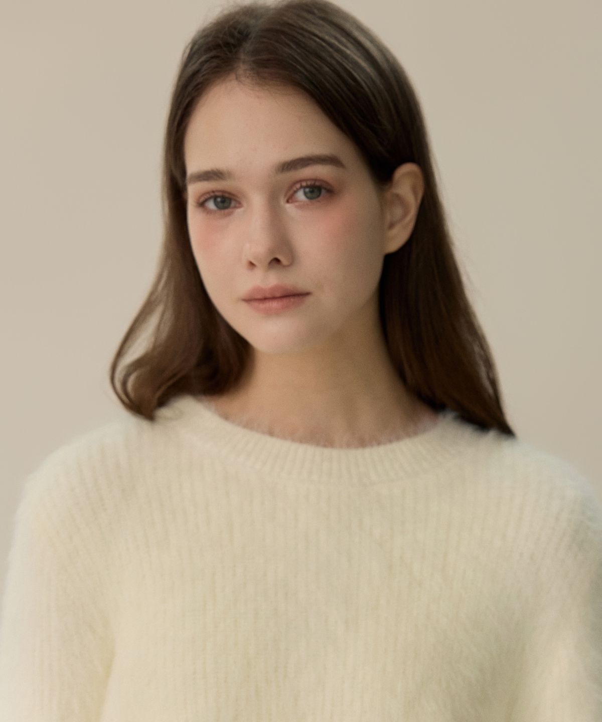 엘리오티(ELLIOTI) Fur Crewneck Sweater_2Color