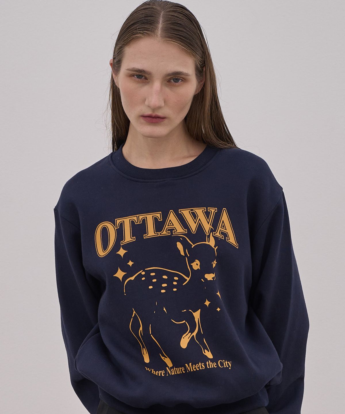 엘리오티(ELLIOTI) Deer sweatshirts_3Color