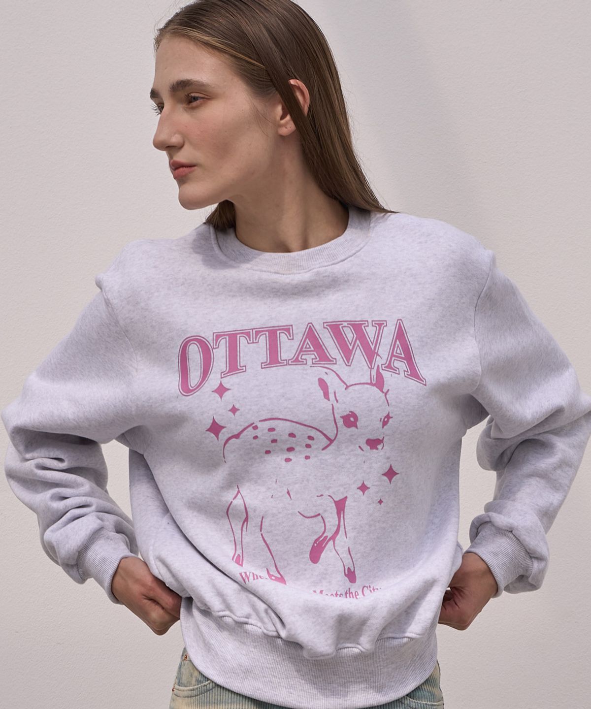 엘리오티(ELLIOTI) Deer sweatshirts_3Color