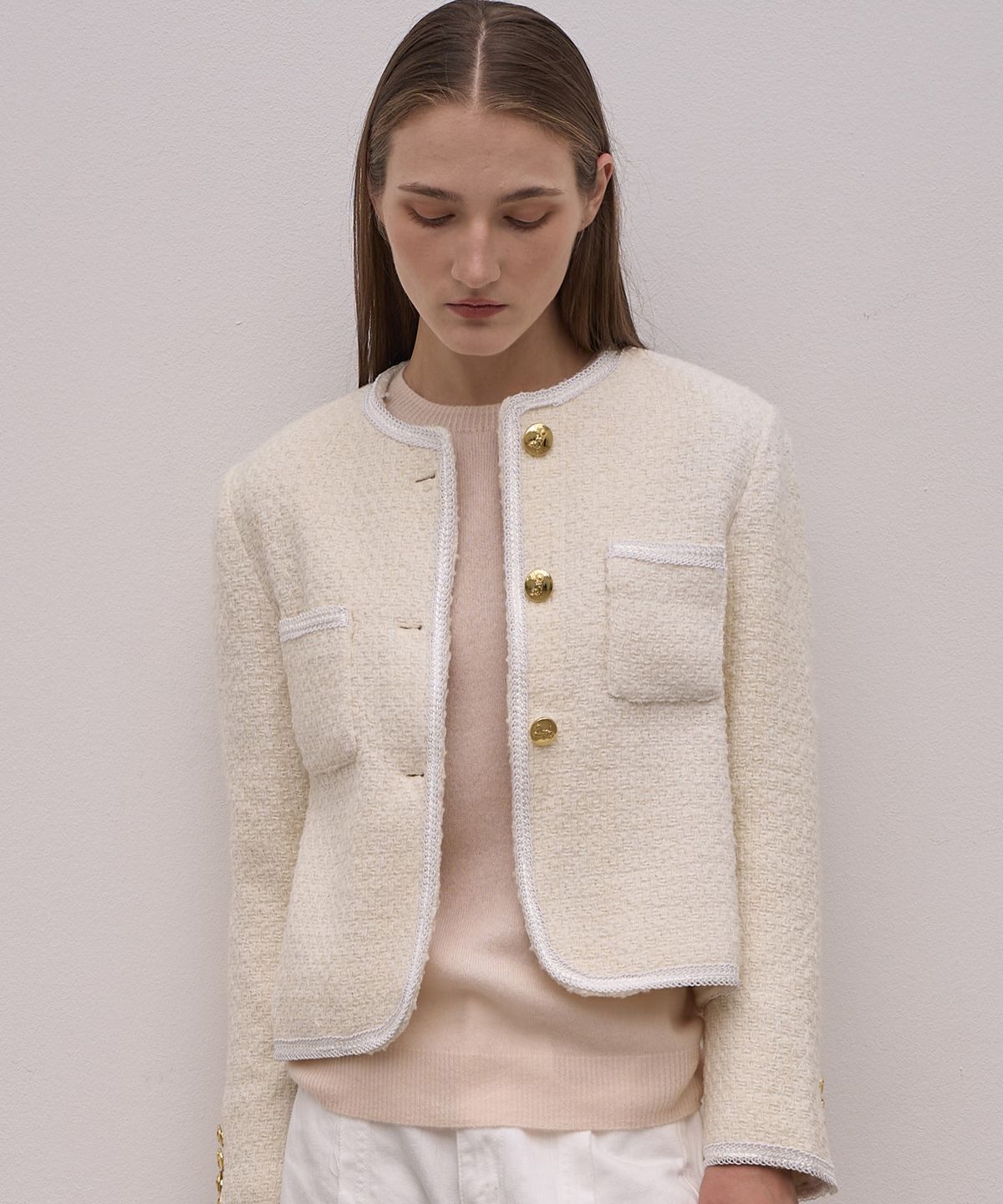 엘리오티(ELLIOTI) Wool Tweed Jacket_2Color