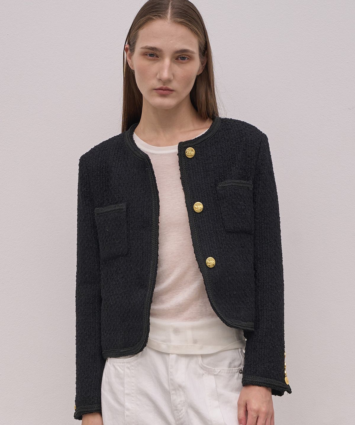 엘리오티(ELLIOTI) Wool Tweed Jacket_2Color