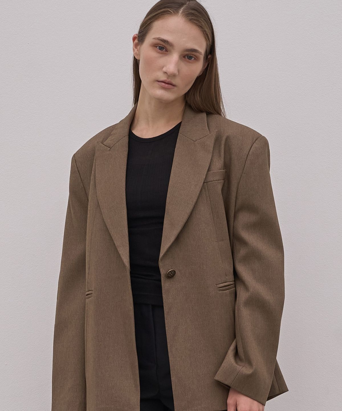 엘리오티(ELLIOTI) Single Blazer Jacket_2Color