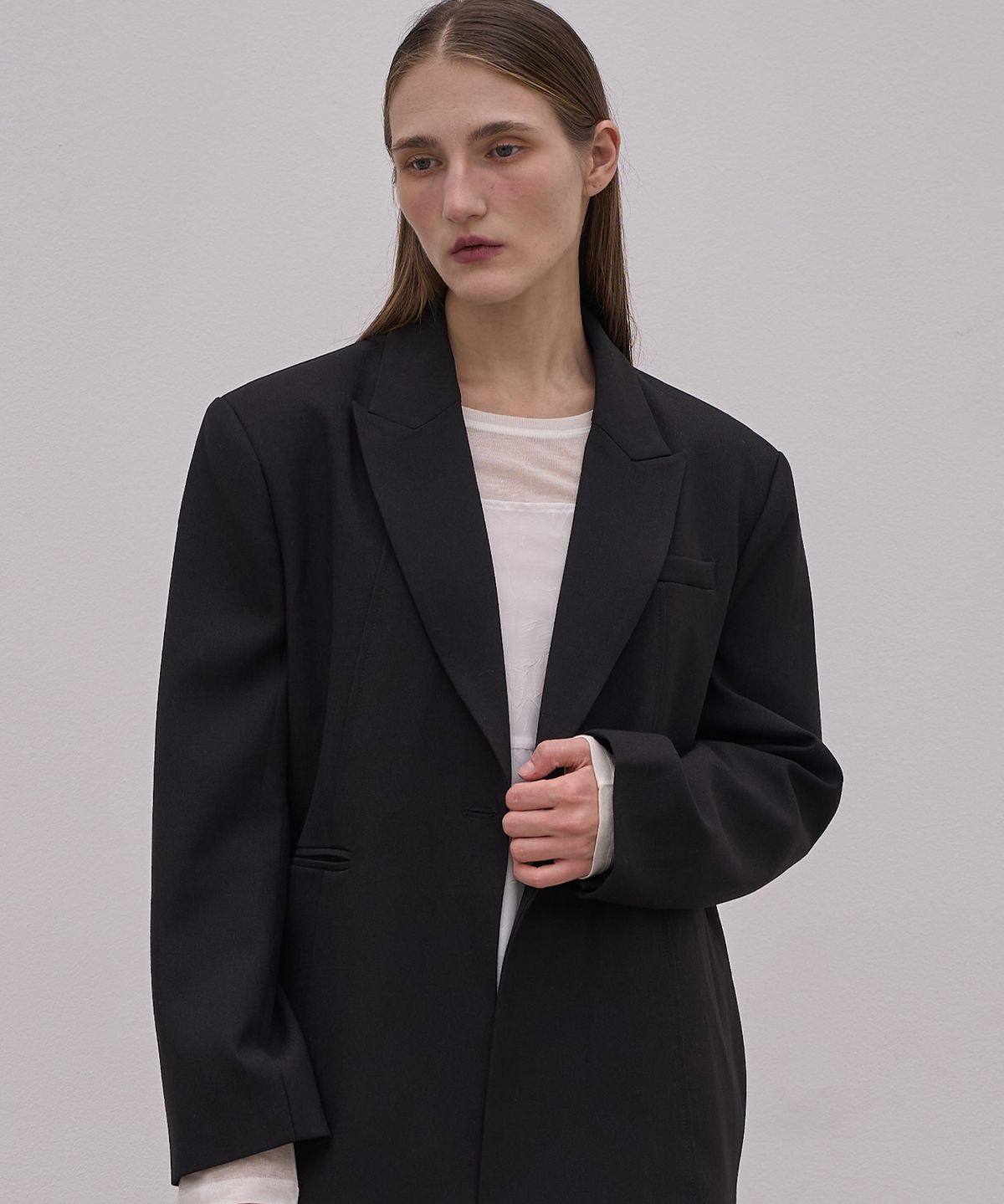 엘리오티(ELLIOTI) Single Blazer Jacket_2Color