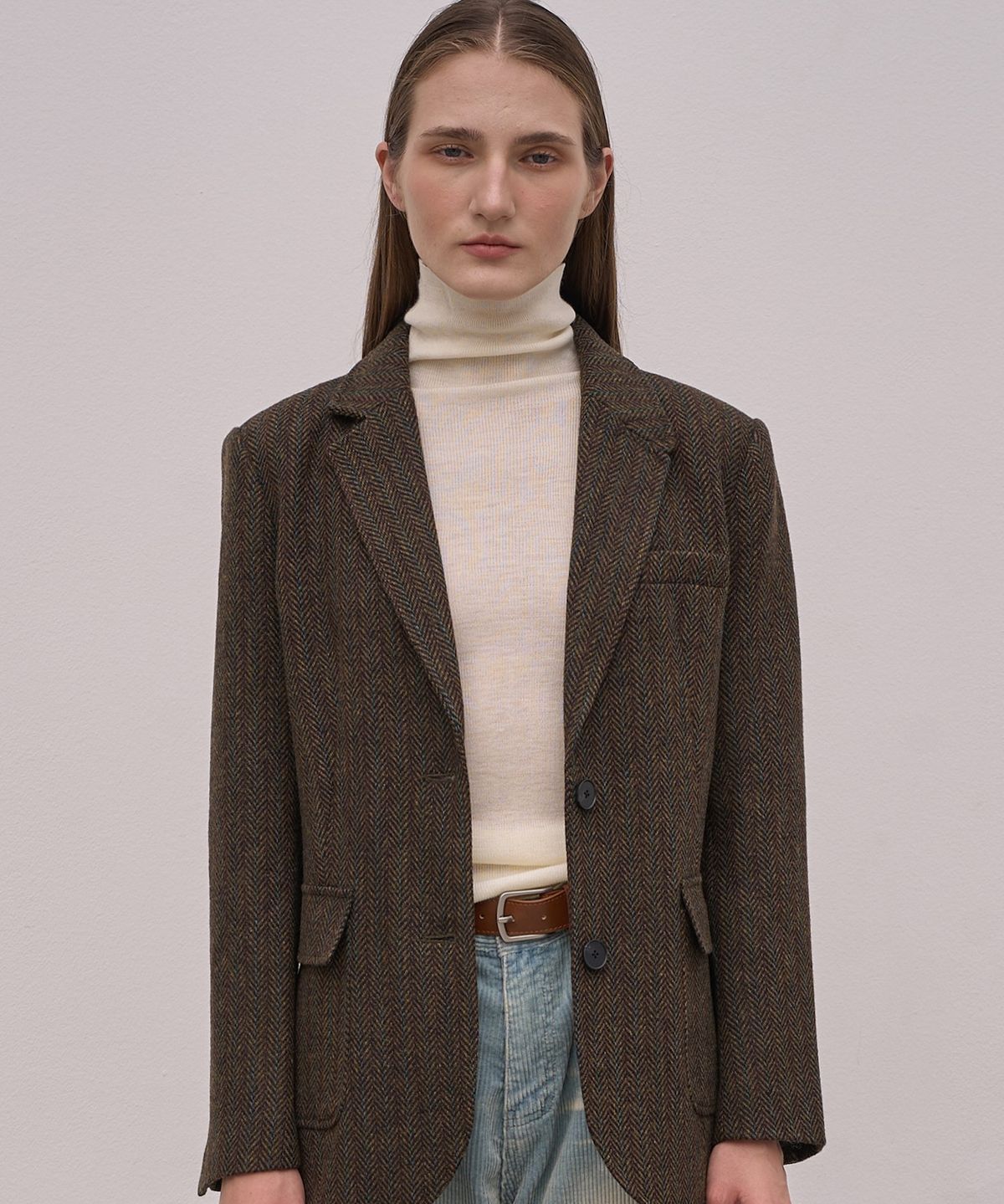 엘리오티(ELLIOTI) Herringbone Wool Jacket_2Color