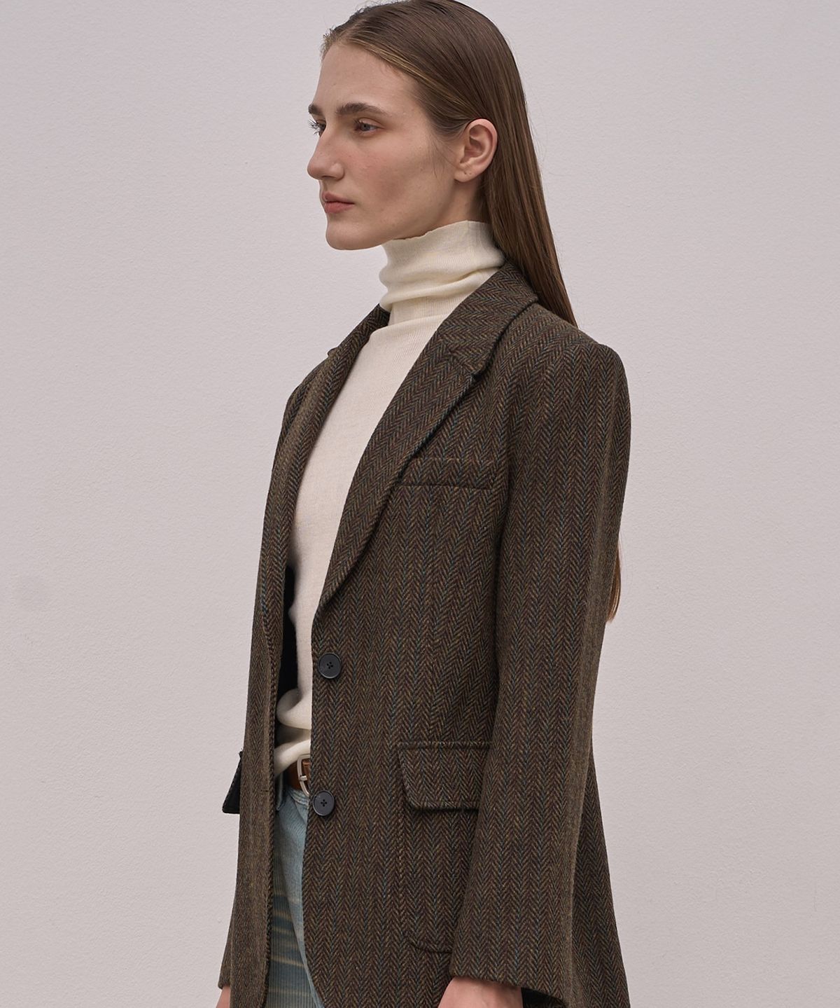 엘리오티(ELLIOTI) Herringbone Wool Jacket_2Color