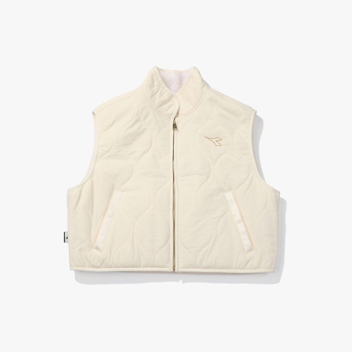 디아도라(diadora) 크로스코트 패딩 베스트 우먼 OFF WHITE