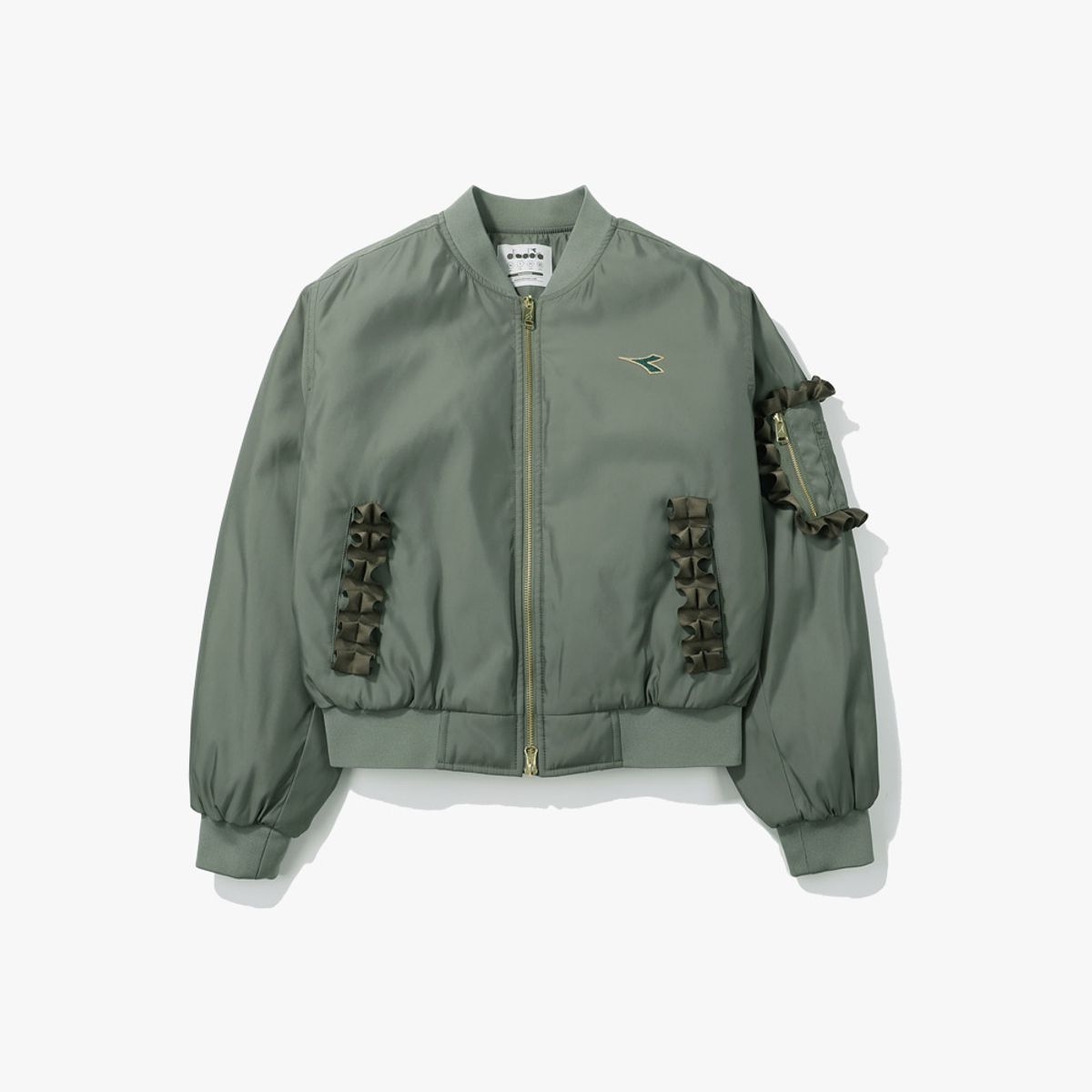 디아도라(diadora) 크로스코트 봄버자켓 우먼 KHAKI