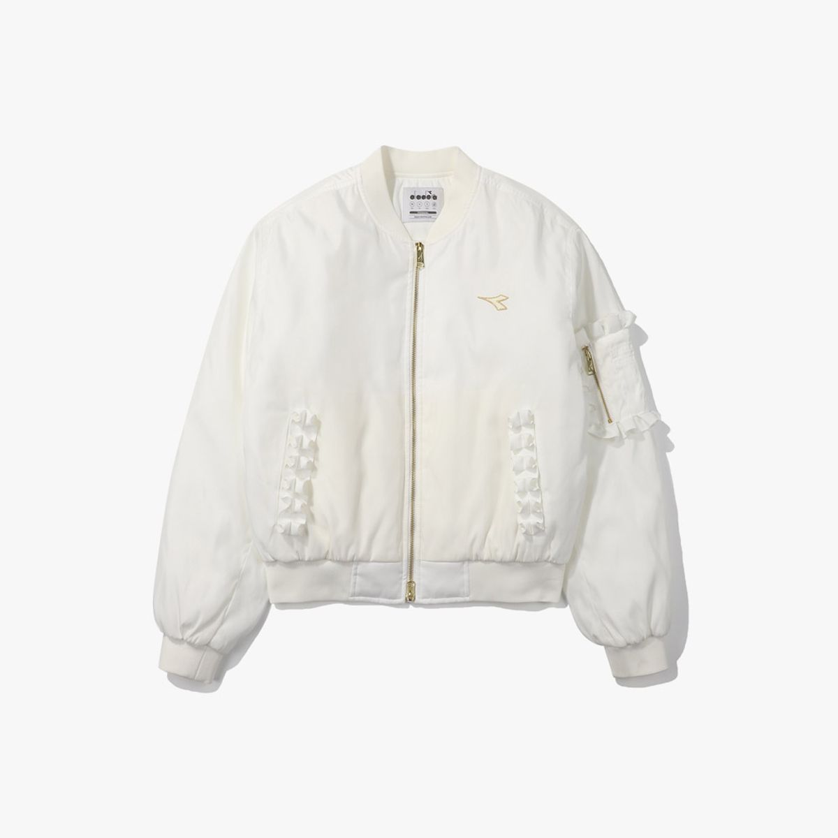 디아도라(diadora) 크로스코트 봄버자켓 우먼 OFF WHITE