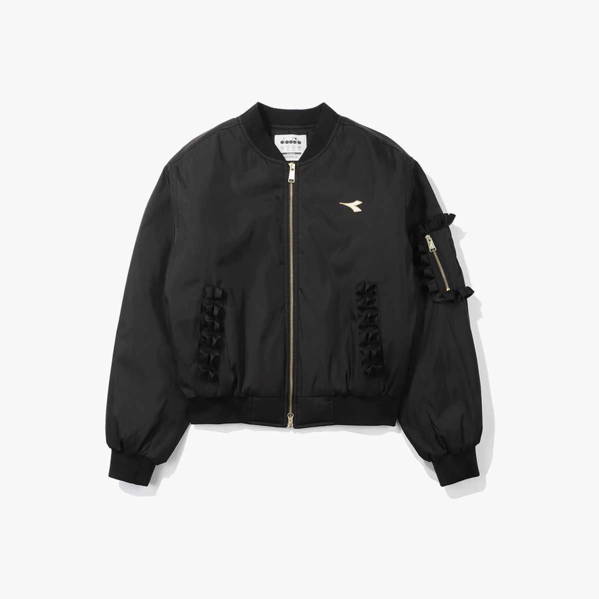 디아도라(diadora) 크로스코트 봄버자켓 우먼 BLACK