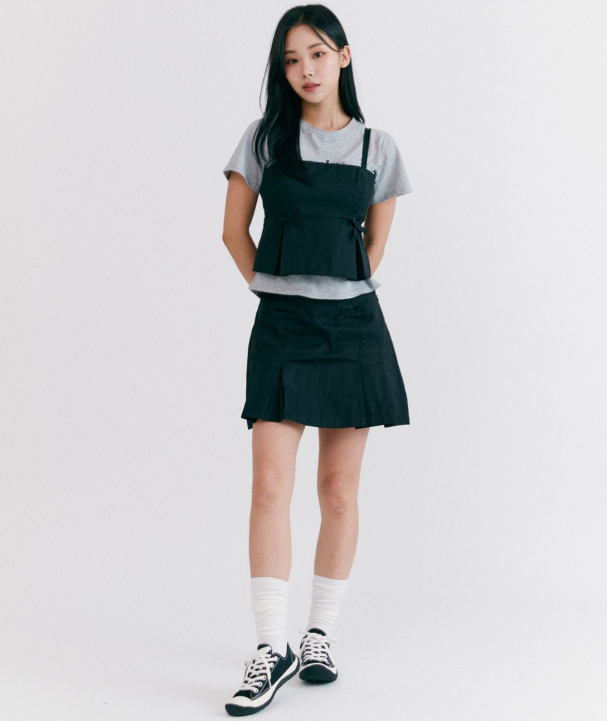 마이풋사이즈(MYFOOTSIZE) 오퍼스파이브 로우탑 [파이럿 블랙]