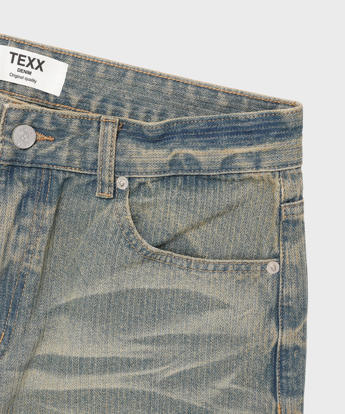 텍스(TEXX) TX103 세미 와이드 데님 (중청)