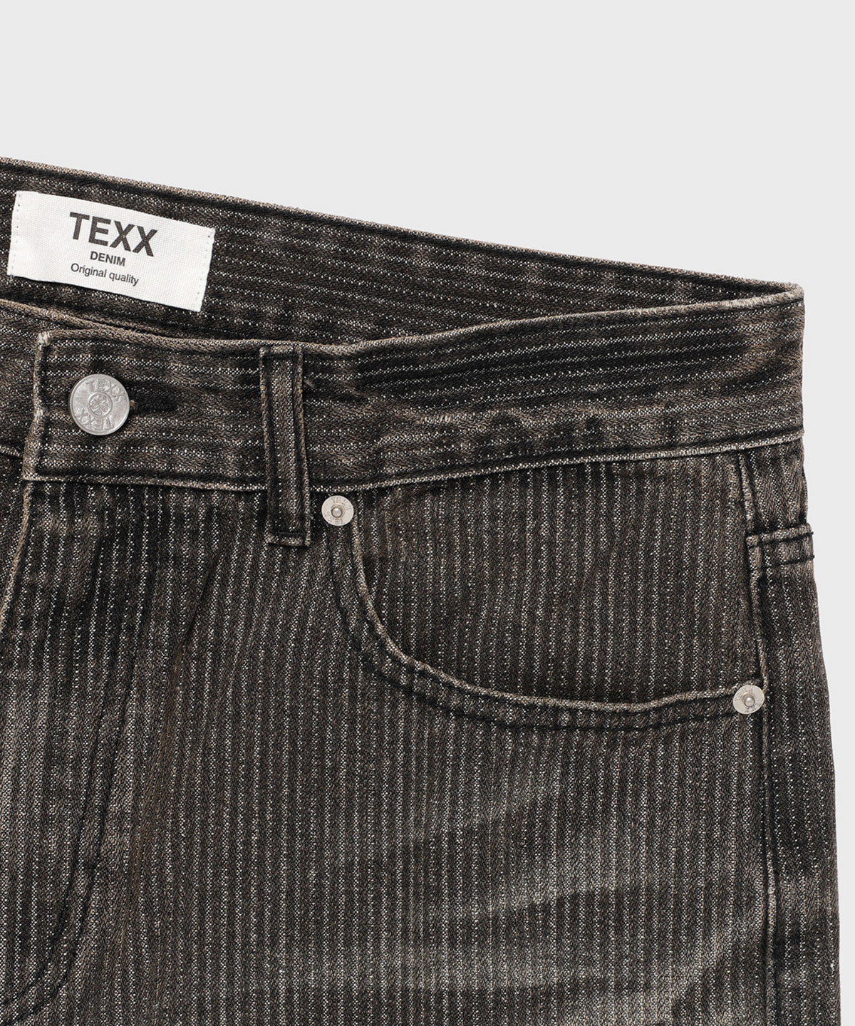 텍스(TEXX) TX104 세미 와이드 데님 (흑청)