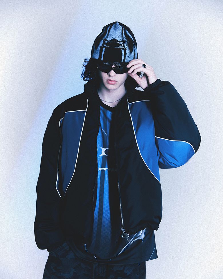 MUSINSA | CRITIC WORK JACKET KNIT ZIP UP CHARCOAL