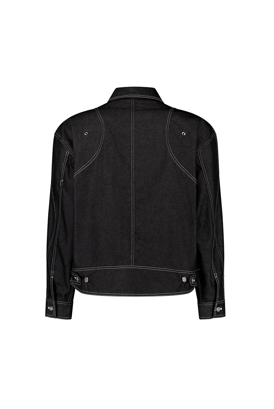 MUSINSA | 51PERCENT Tunnel Lining denim Jacket - Black