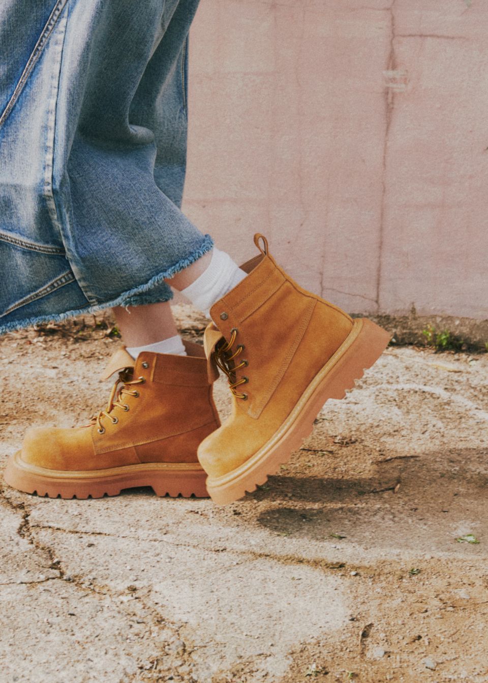 MUSINSA公式 | DNSR マンモススエードワーカー ブラウン