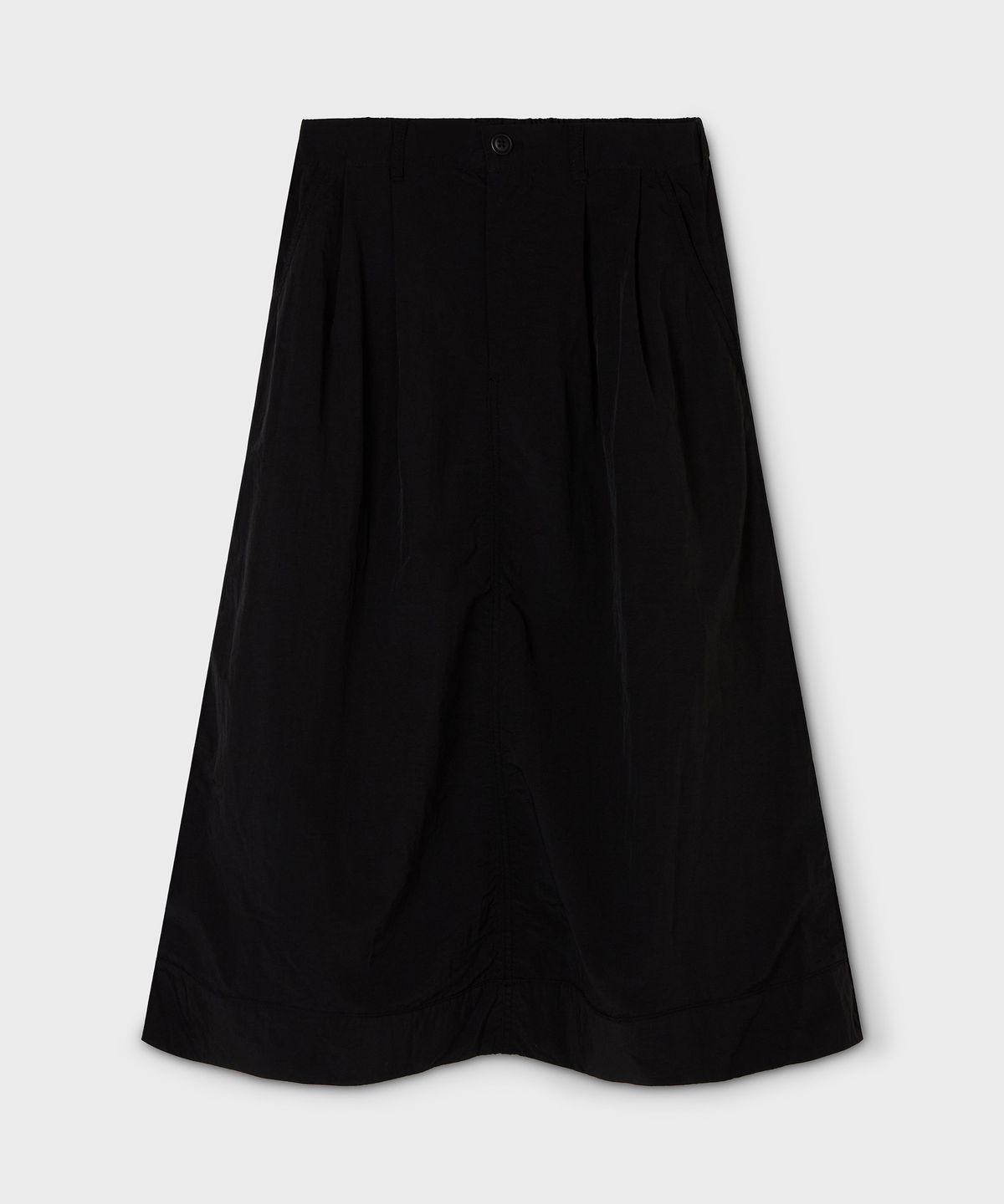 후아유(WHO.A.U) Long Nylon Flared Skirt / WHWHG2484F