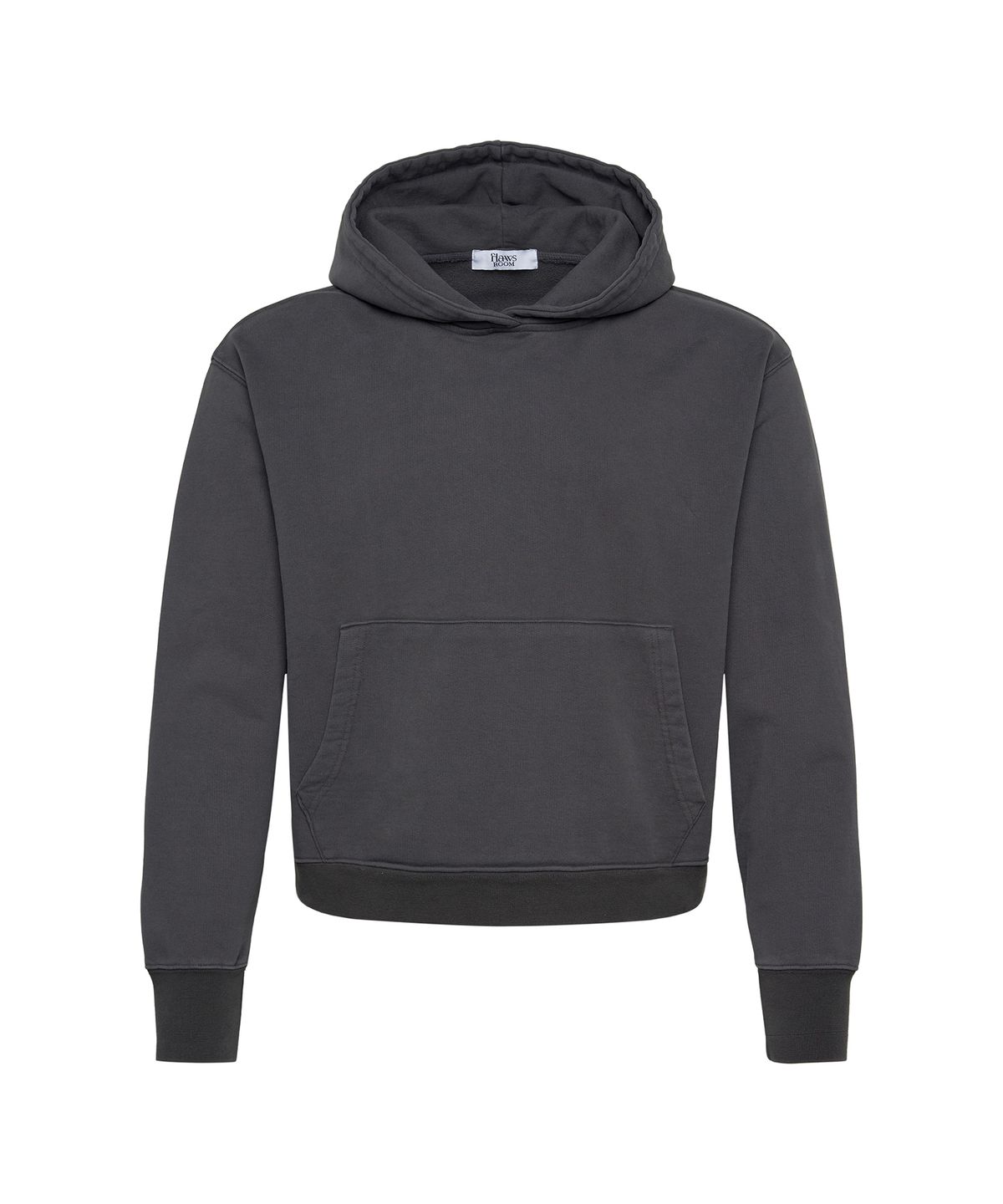플로즈룸(FLAWSROOM) Crop Vintage Dyed Hood CHARCOAL
