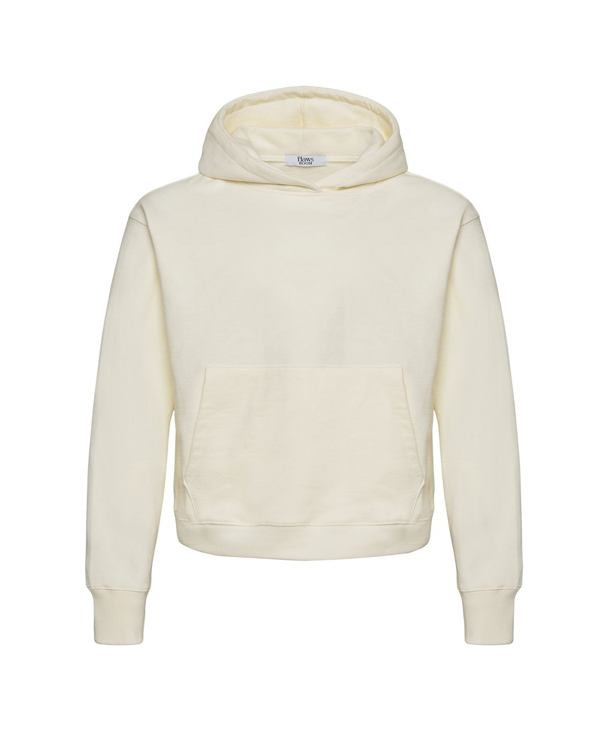 플로즈룸(FLAWSROOM) Crop Dyed Hood WHITE