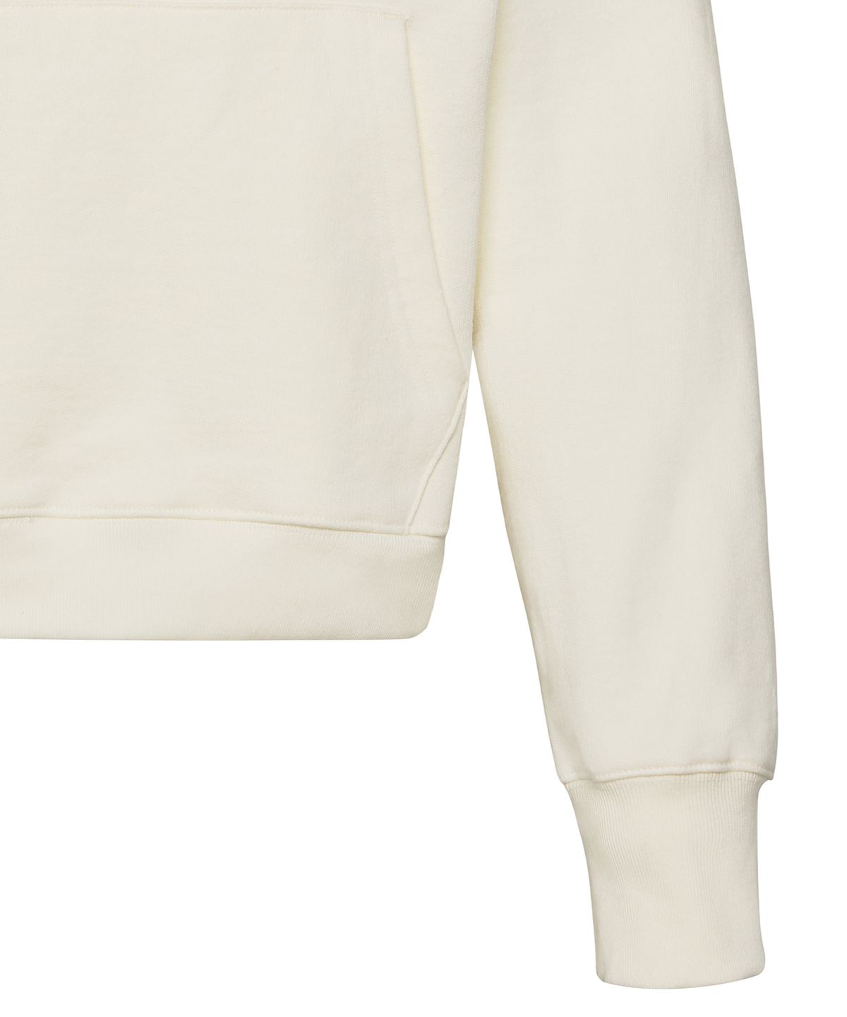 플로즈룸(FLAWSROOM) Crop Dyed Hood WHITE