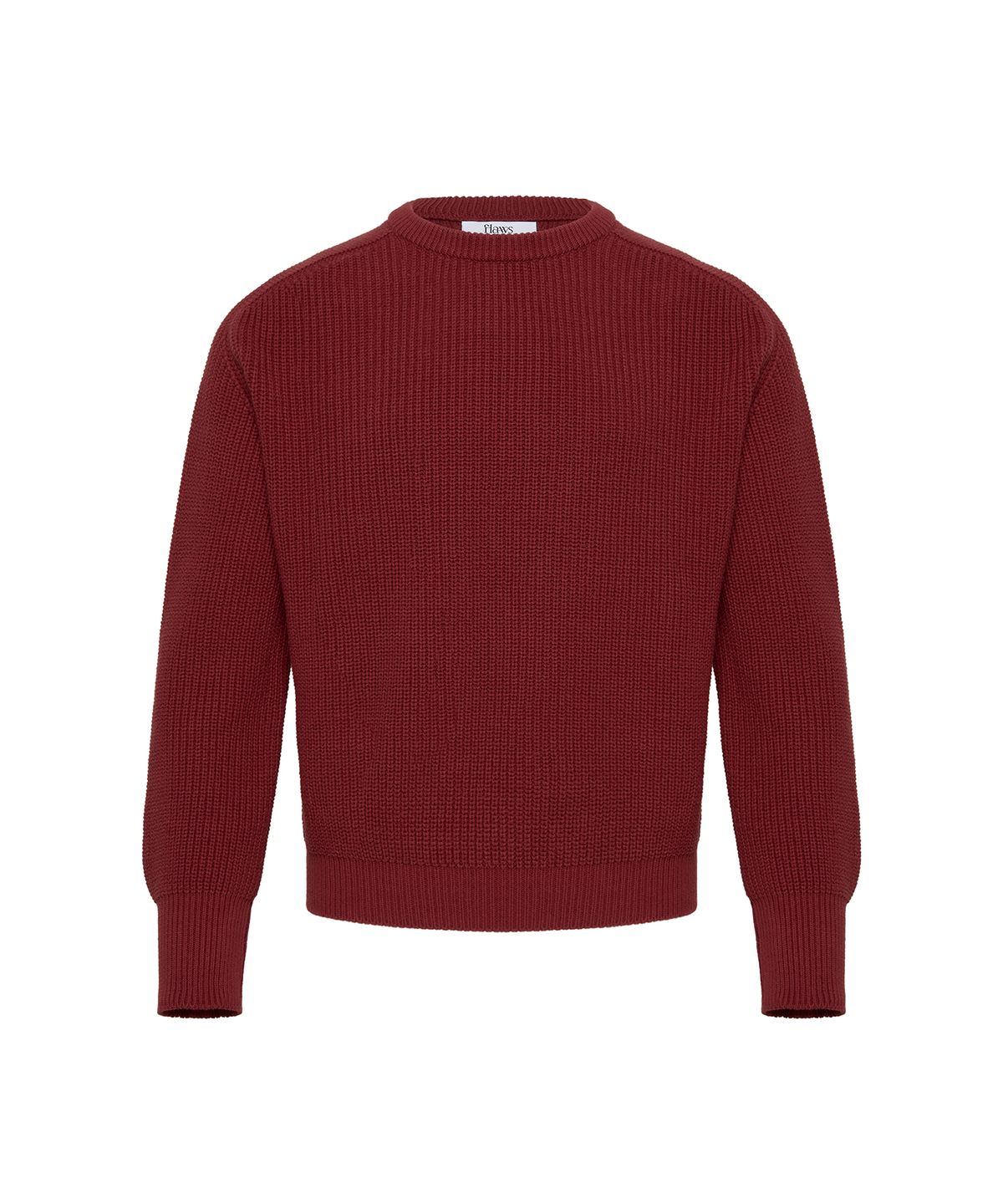 플로즈룸(FLAWSROOM) Burgundy Cotton Pullover