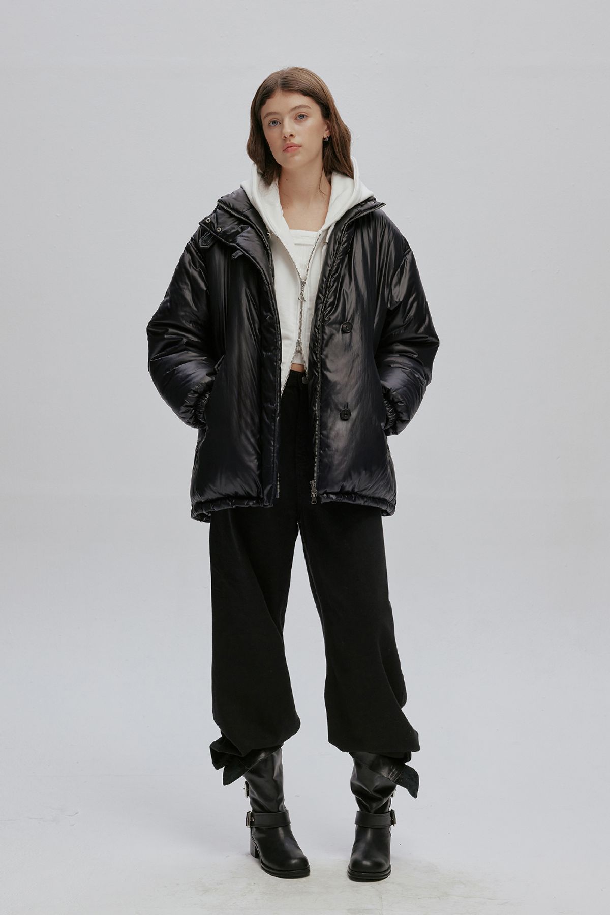 애프터아워즈(AFTERHOURS) MID-LENGTH DOWN JACKET V2 (BLACK)
