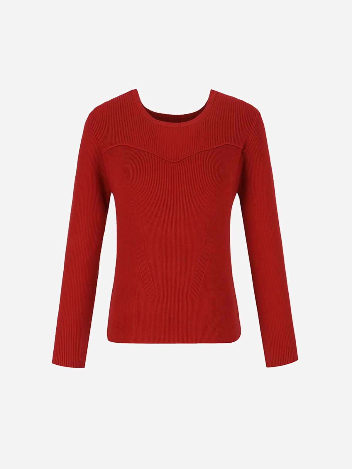 메르시앤에스(MERCIANNES) Ribbed Front Detail Knitwear_MA9LKN5