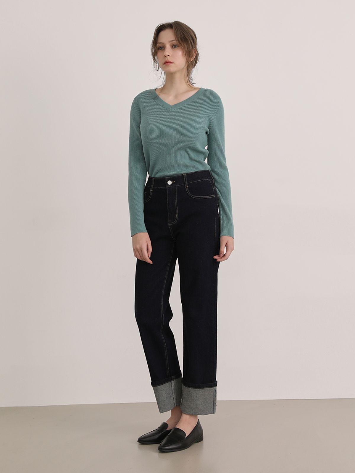 메르시앤에스(MERCIANNES) Neck Ribbed Knitwear_MAALKN2