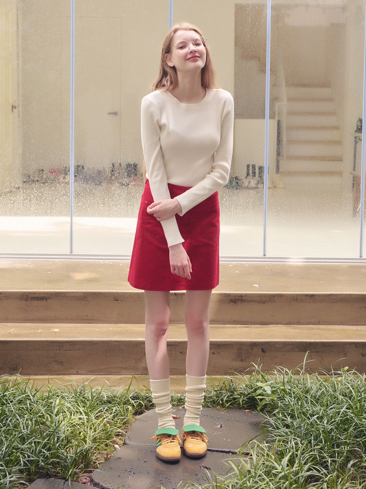 메르시앤에스(MERCIANNES) RounNeck Ribbed Knitwear_MAALKN1