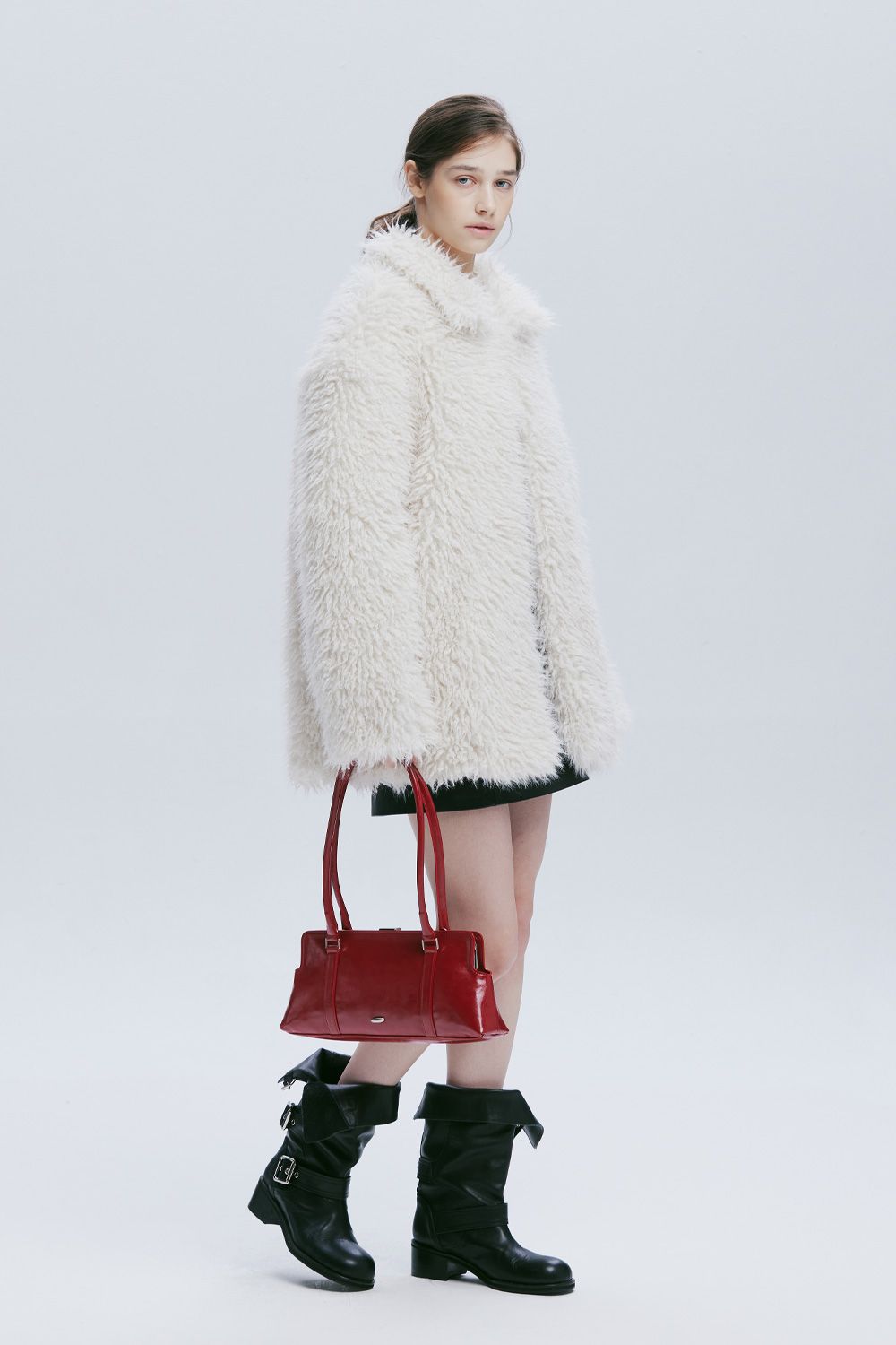 MUSINSA公式 | AFTERHOURS OVERSIZED FUR JACKET V2 (CREAM)