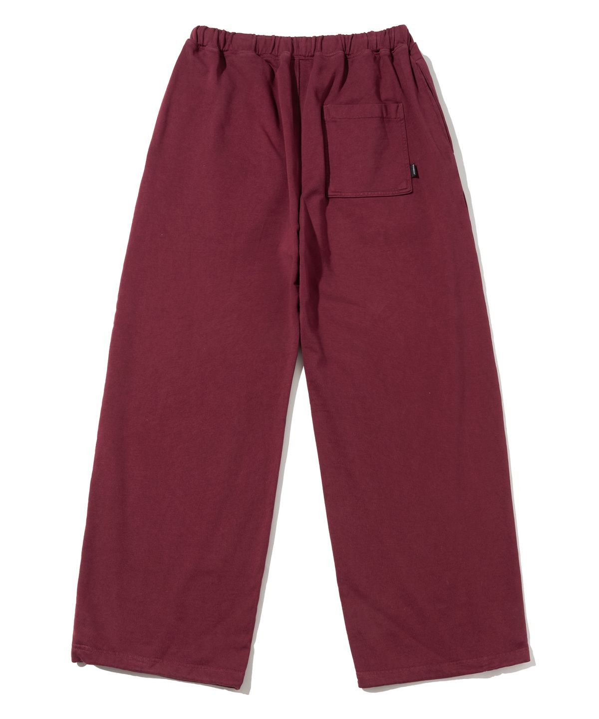 브라운브레스(BROWNBREATH) PIGMENT TAG PANTS - BURGUNDY