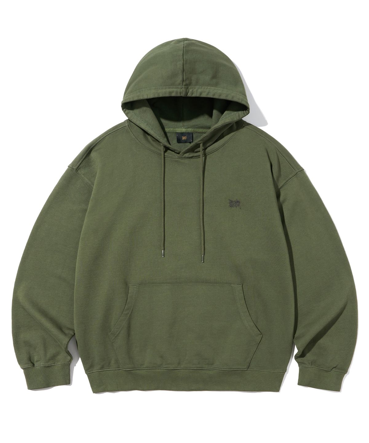 브라운브레스(BROWNBREATH) PIGMENT TAG HOOD ZIP UP - KHAKI