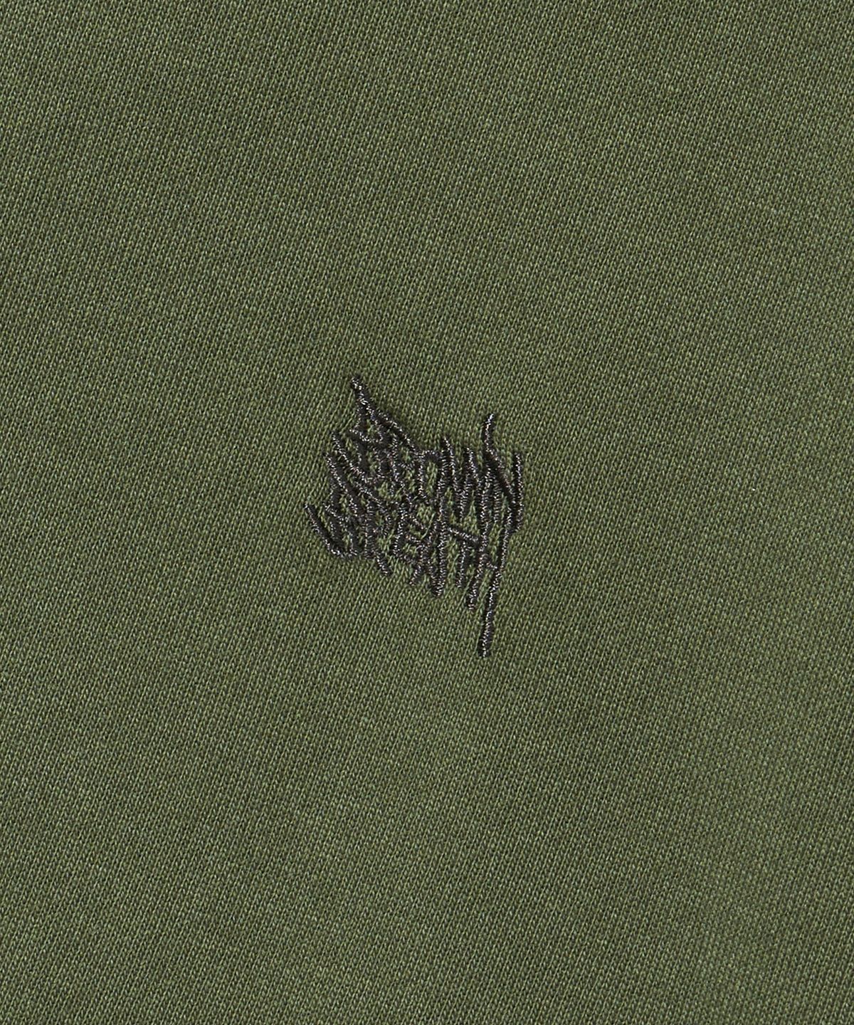 브라운브레스(BROWNBREATH) PIGMENT TAG HOOD ZIP UP - KHAKI