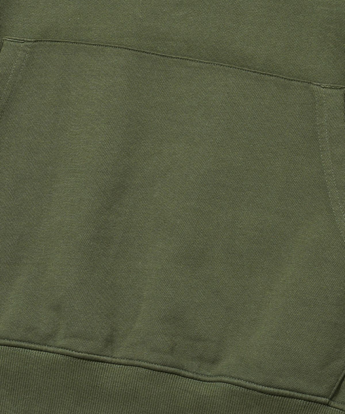 브라운브레스(BROWNBREATH) PIGMENT TAG HOOD ZIP UP - KHAKI