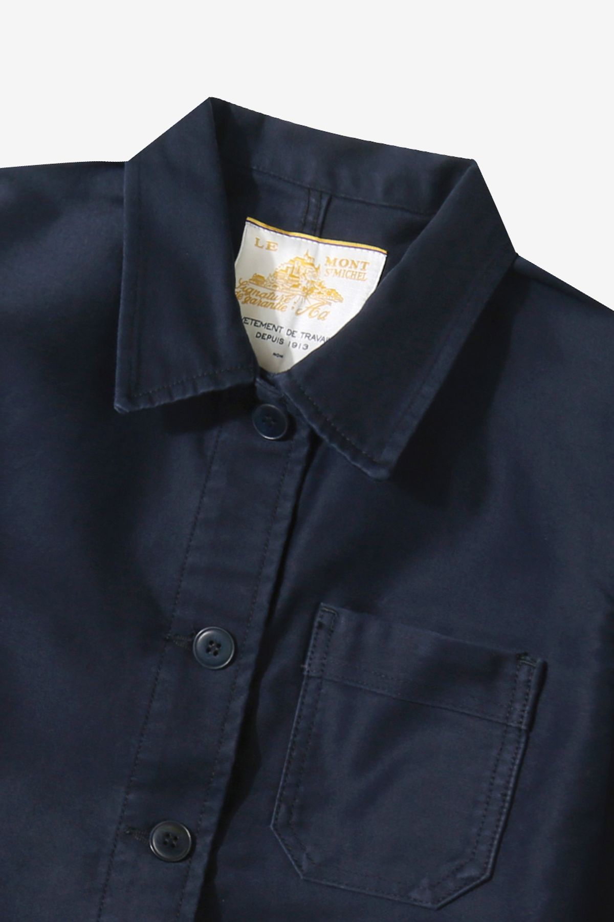 르몽생미셸(LE MONT ST MICHEL) (W)Genuine Lmsm Work Jacket_Navy
