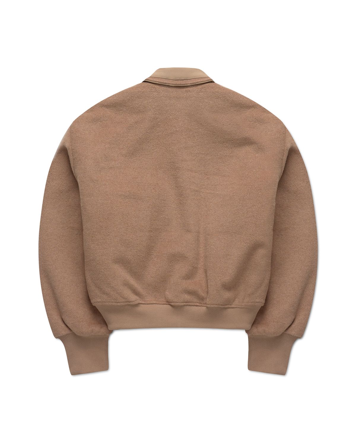 플로즈룸(FLAWSROOM) Wool Blend Bomber Jacket PINK BEIGE