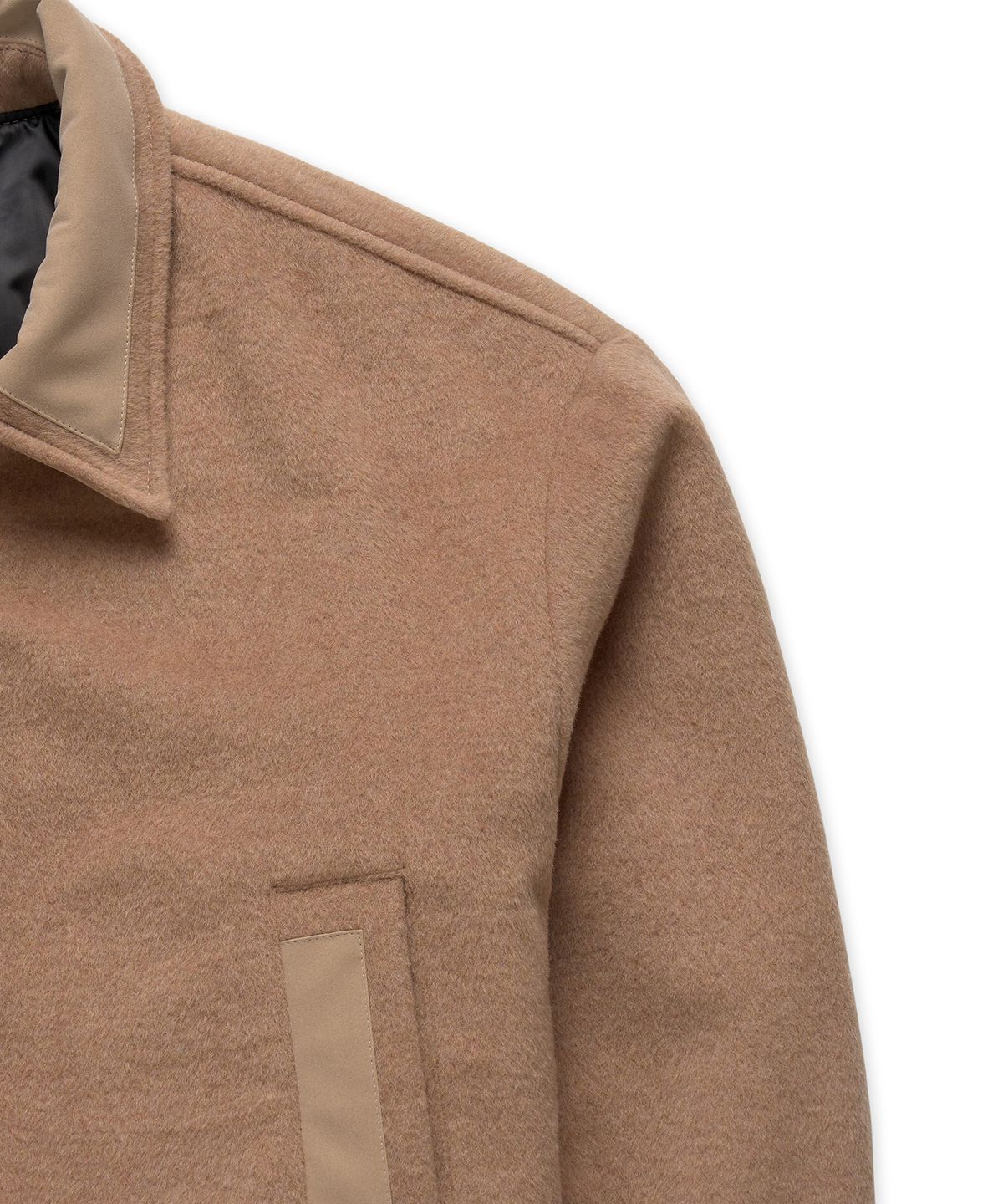 플로즈룸(FLAWSROOM) Wool Blend Bomber Jacket PINK BEIGE