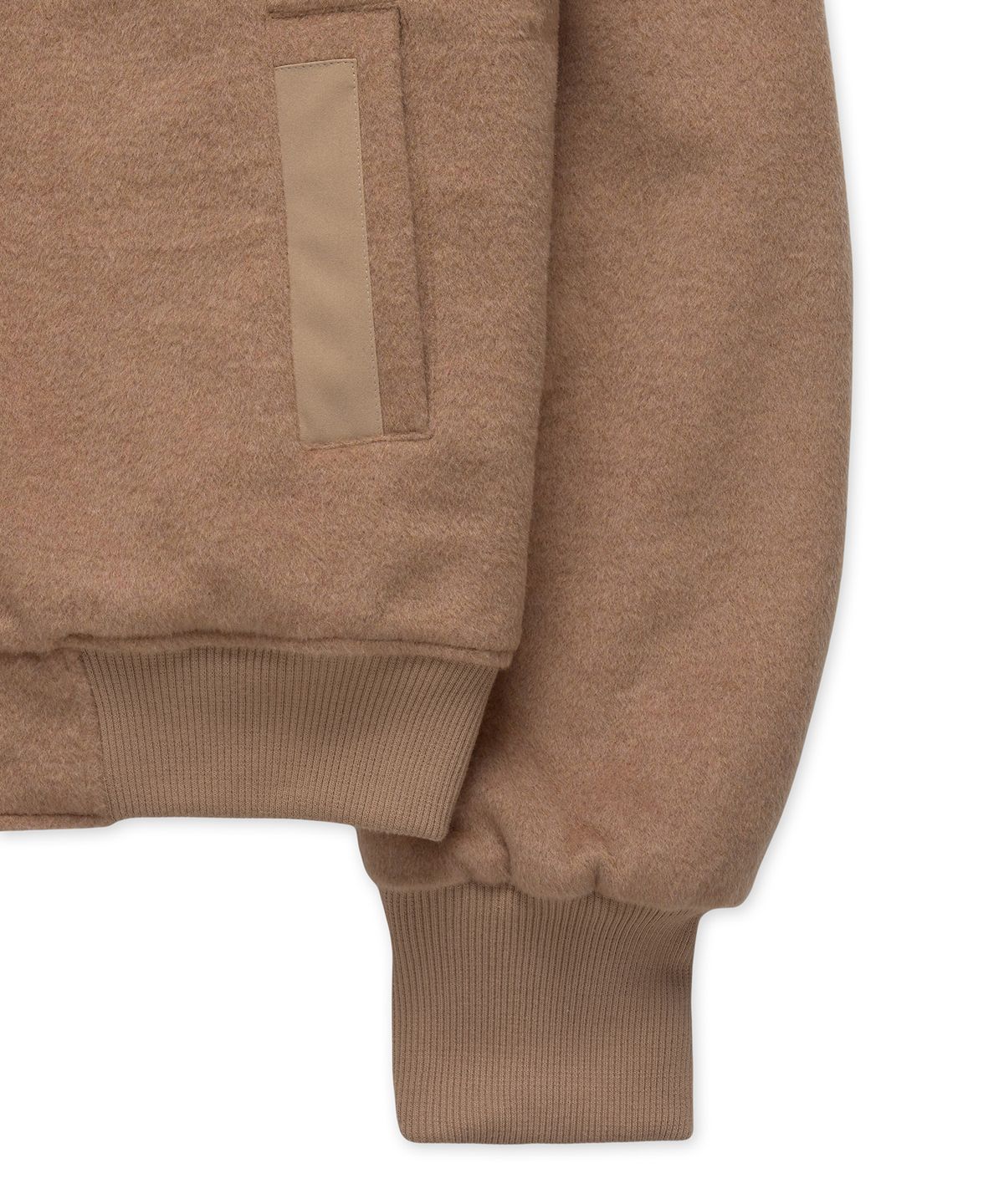 플로즈룸(FLAWSROOM) Wool Blend Bomber Jacket PINK BEIGE