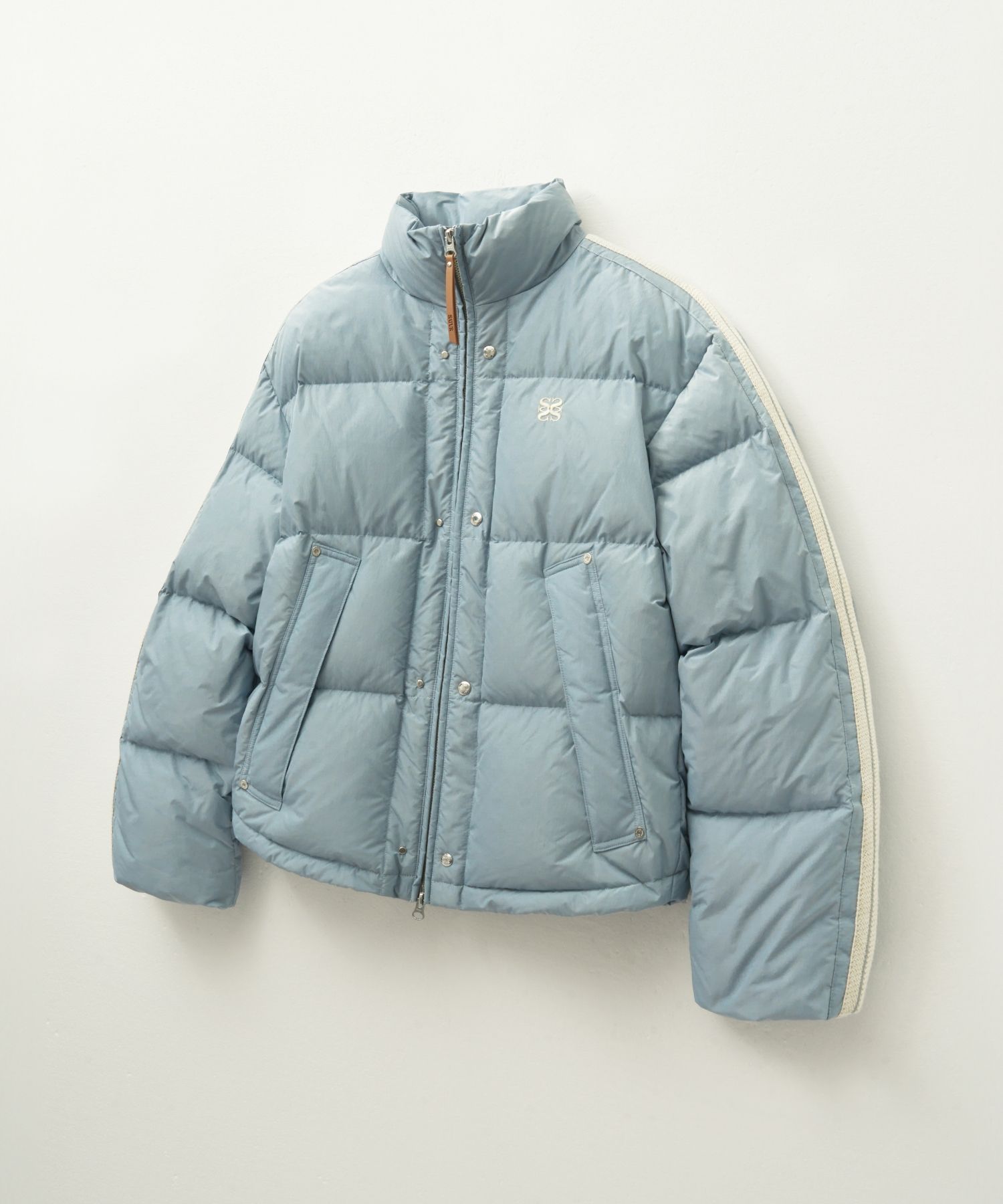 SANSANGEARダウンジャケット スカイブルー PANELED JACKET [SKY BLUE]_