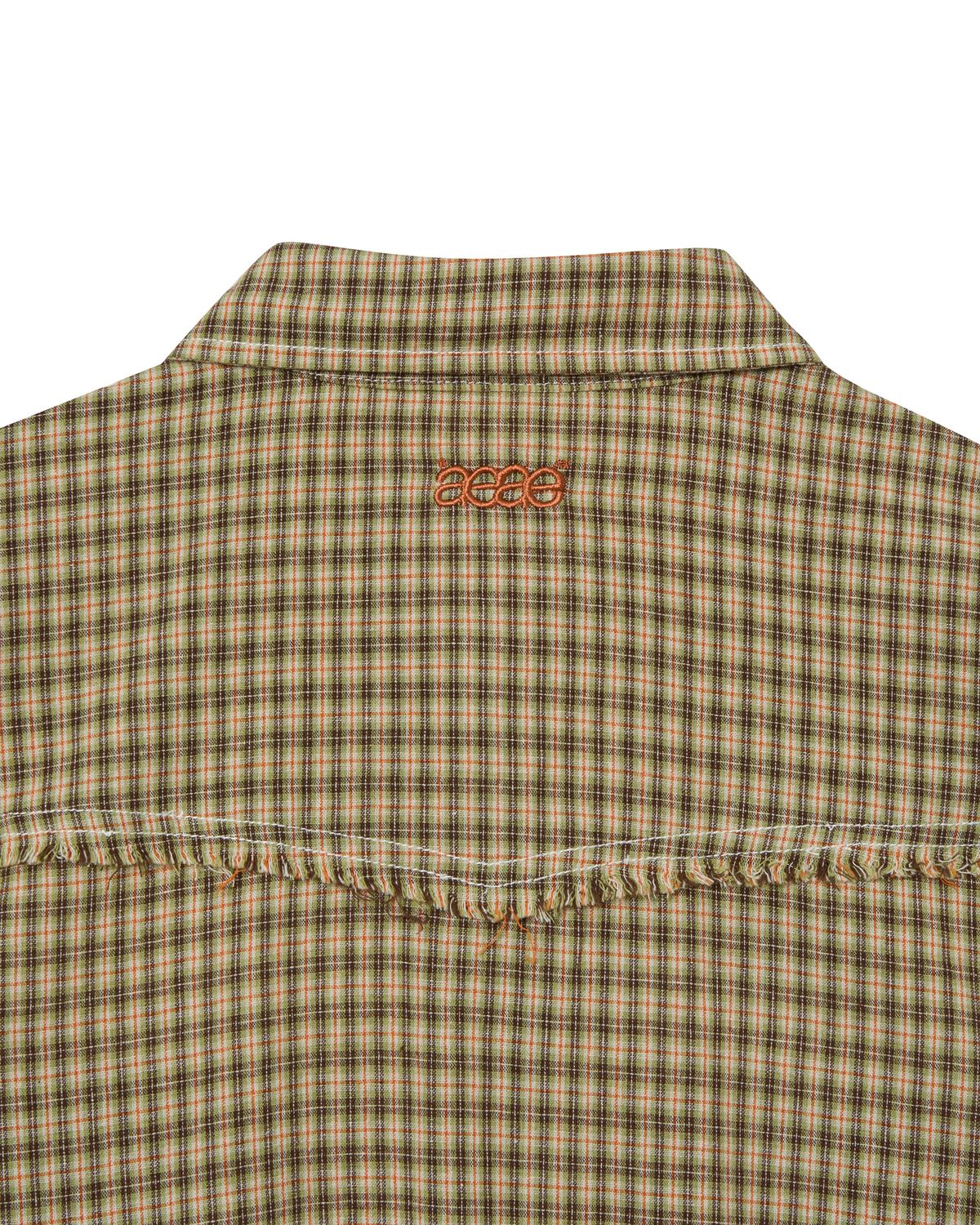 에이이에이이(AEAE) WESTERN CHECK SHIRTS [YELLOW GREEN]