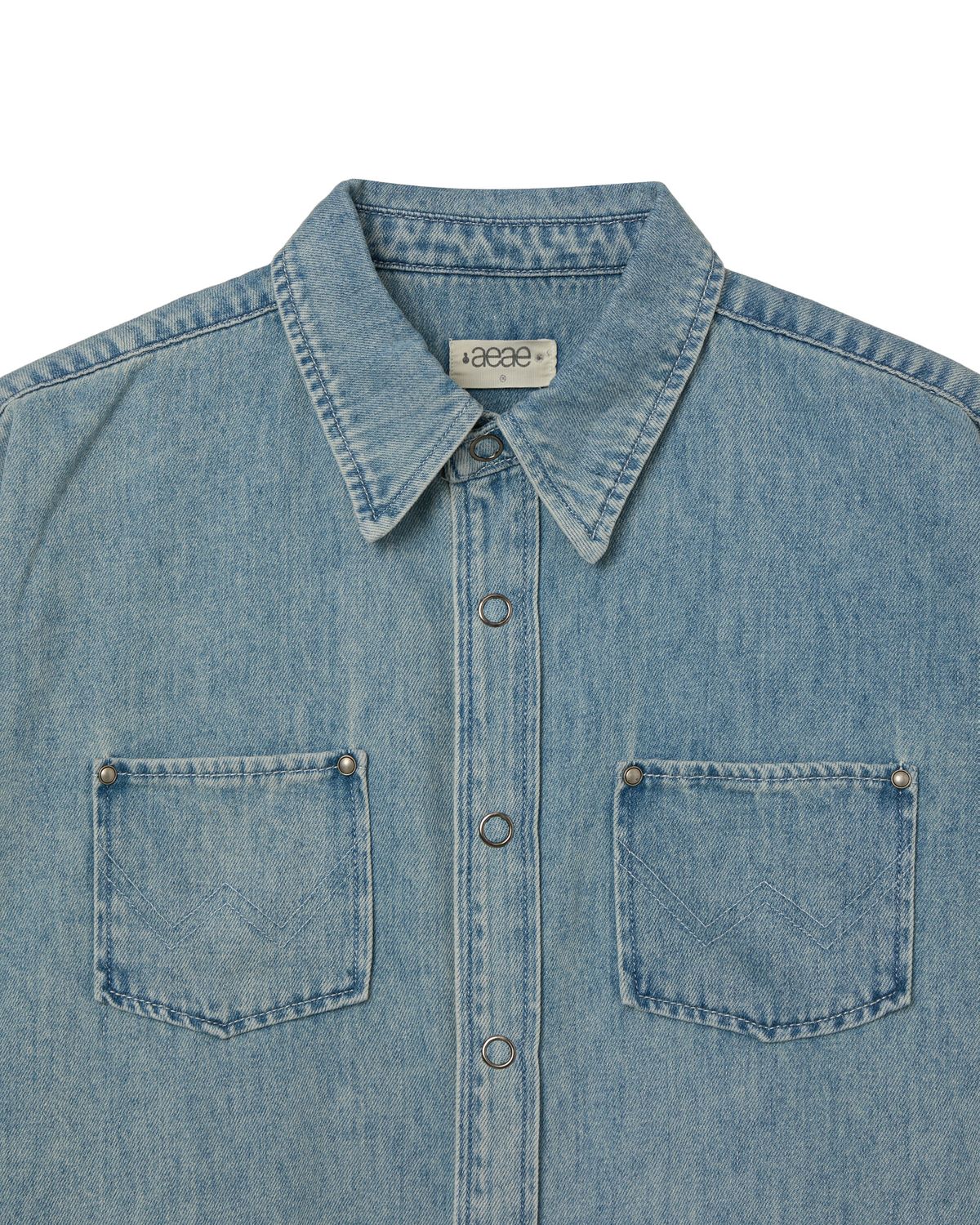 에이이에이이(AEAE) WESTERN DENIM SHIRTS [LIGHT BLUE]