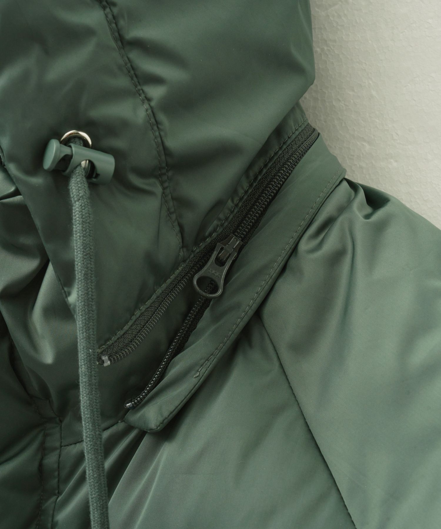 MUSINSA | SATUR Detachable Hood Duck Down Padding Green