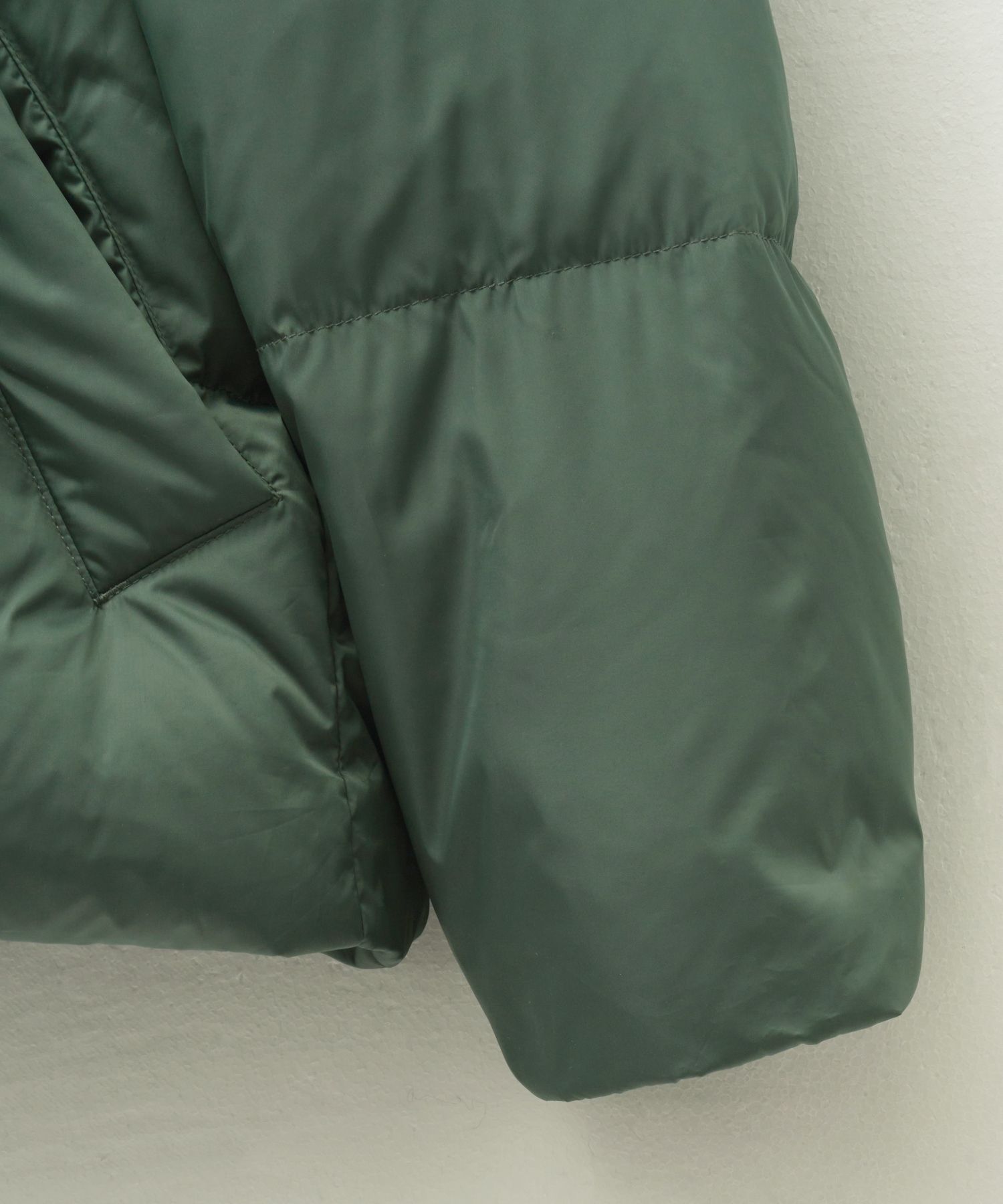 MUSINSA | SATUR Detachable Hood Duck Down Padding Green