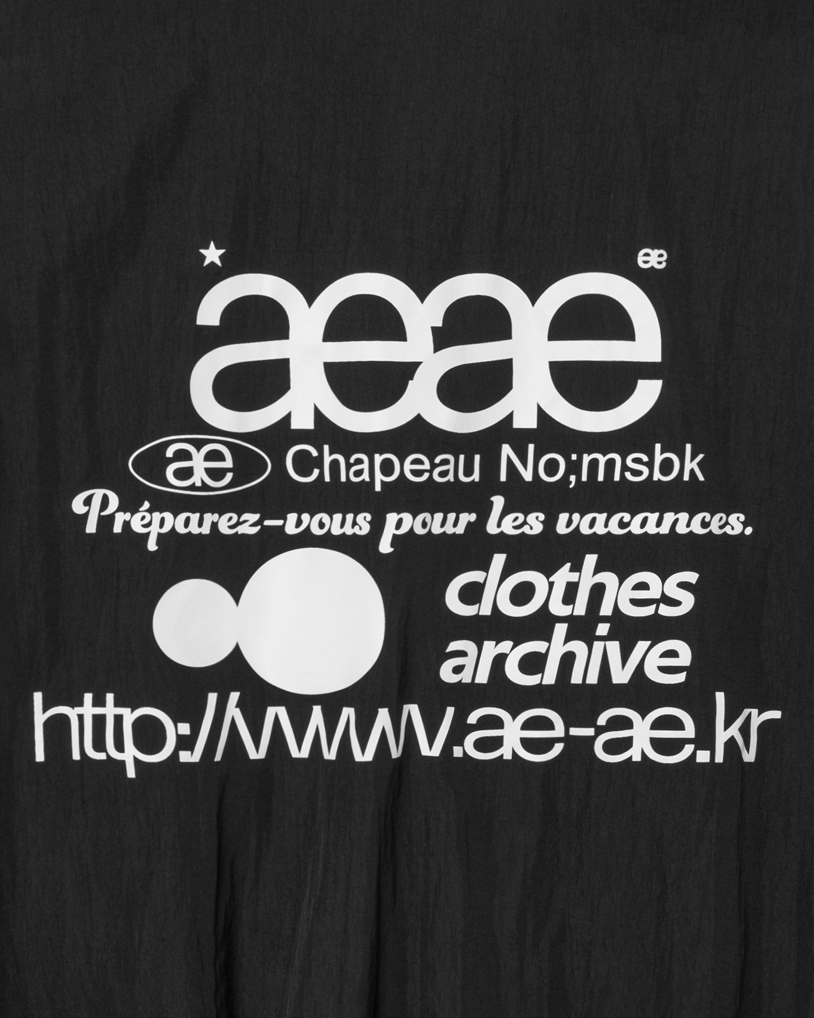 MUSINSA | AEAE WEB LOGO TEAM JACKET [BLACK]