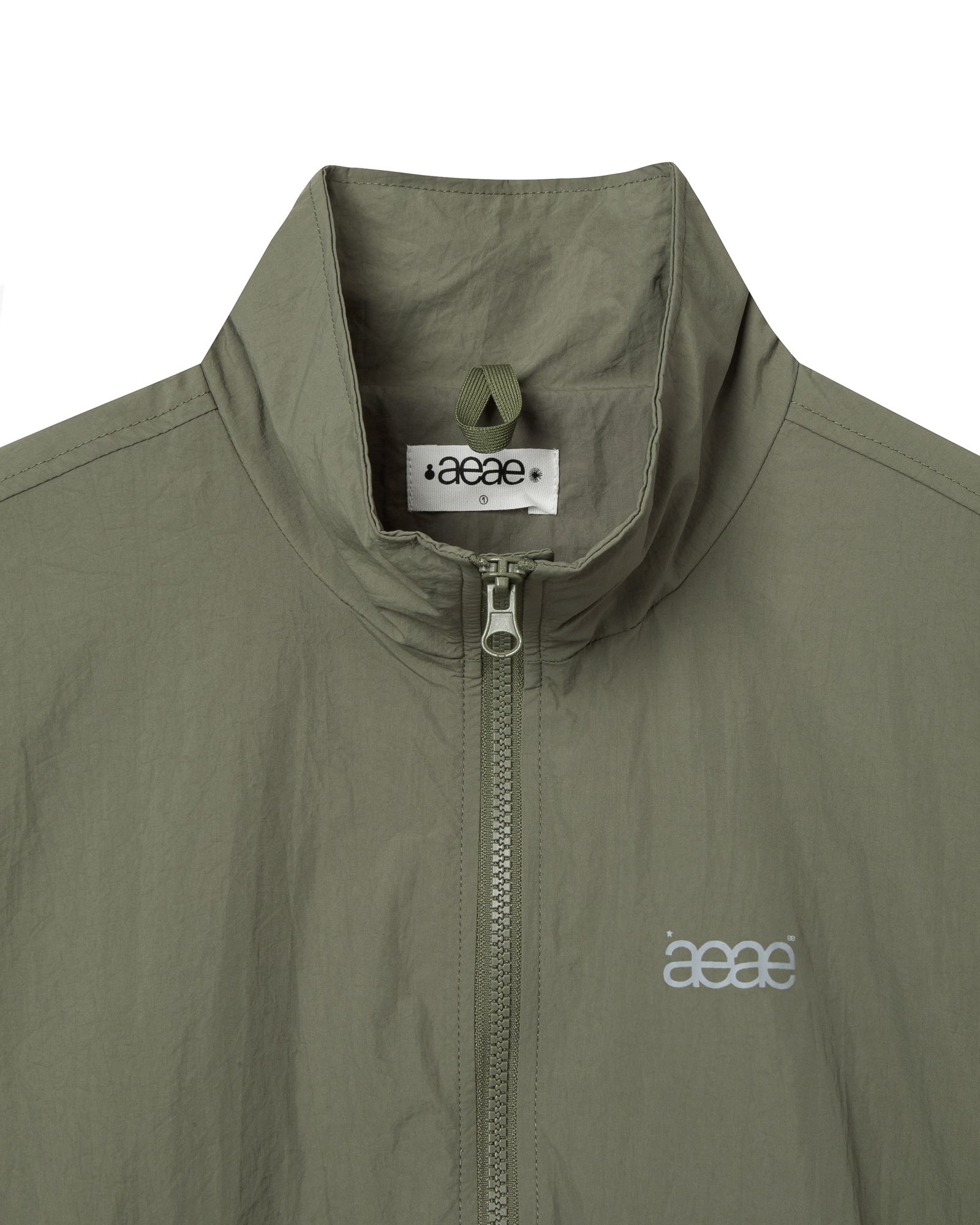 MUSINSA | AEAE WEB LOGO TEAM JACKET [KHAKI]